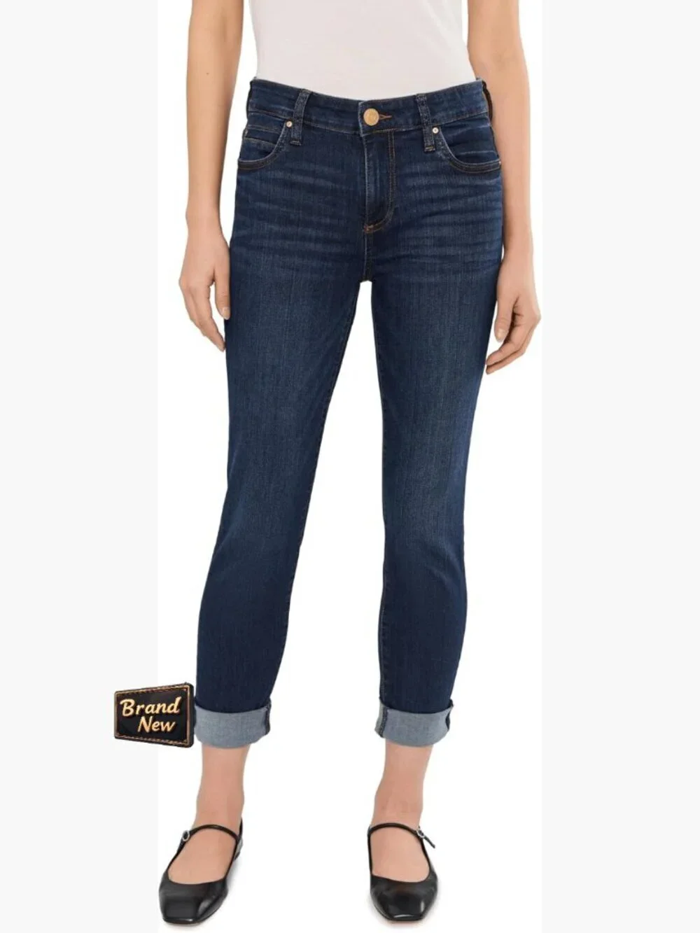 Relaxed Fit Boyfriend Jeans with Feminine Shape